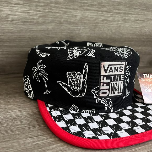 Vans Stranger Things Sketch Pill Box Bill Hat OS NWT - Picture 2 of 8